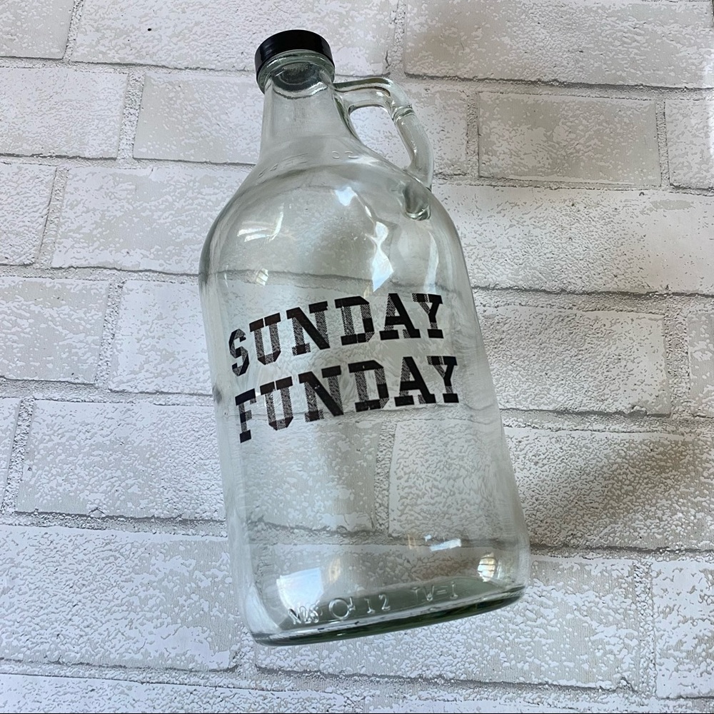 Sunday Funday Glass Jug